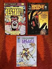 3 Comic Books Three-Dimensional DESTROY HellBoy Space Usagi #1 picture