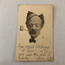 Circus Clown Real Photo Postcard RPPC 1925 French Performer Post Card picture