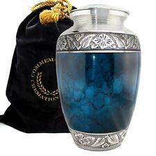 Moonstone Blue Cremation Urn, Cremation Urns Adult, Urns for Human Ashes picture