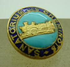 1920's French Railway Workers Tuberculosis Hospital Enamel Pin Badge picture