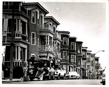 LG74 Original Photo MEETING HOUSE HILL IN DORCHESTER 3 STORY HOMES IN BOSTON picture