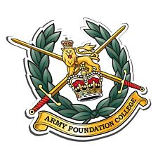THE ARMY FOUNDATION COLLEGE HARROGATE STICKER - BRITISH ARMY - AFC picture