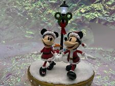 Disney Park Christmas Mickey Minnie Merriest Wishes Light up Figurine Decoration picture