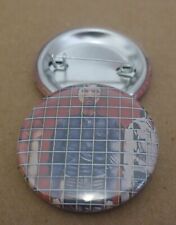 TALKING HEADS Pinback Button PIN badge BAND buildings and food DAVID BYRNE picture