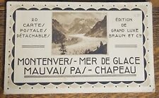Montenvers-Mer De Glace Mauvais Pas-Chapeau WWI French 20 Postcard Booklet picture