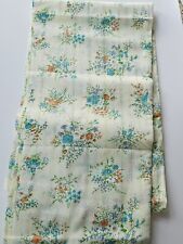 Vintage Cotton Lightweight Floral Fabric 2.55 Yards By 44