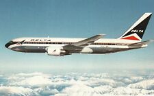 Vintage Postcard Boeing 767 Sleek Twin-Jet Aircraft Delta Fleet Fuel Efficient picture