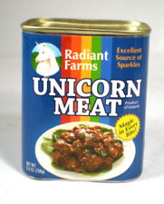 Unicorn Meat in Tin Can by Radiant Farms Joke Gag Gift Discontinued Prop picture