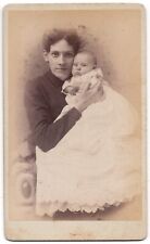 ANTIQUE CDV CIRCA 1880s HENRY S. ALLEN GORGEOUS YOUNG LADY MANCHESTER VERMONT picture