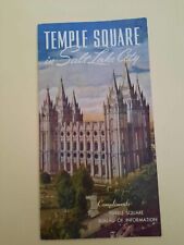 Vintage Early 1960’s Temple Square in Salt Lake City Brochure picture