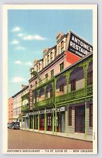c1940s~Antoine's Restaurant~New Orleans Louisiana LA~Vieux Carre~VTG Postcard picture