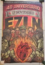EZLN Guerilla Zapatista Poster 40 YEAR ANNIVERSARY Mexican Maya Mexico Marcos picture