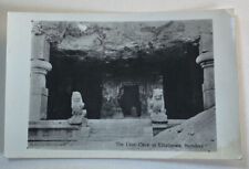 Vintage RPPC Postcard ~ The Lion Cave at Elephanta Photo~ Bombay (Mumbai) India picture