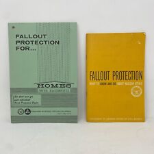 2 Vintage Fallout Protection Books - 1961 1966 Cold War Nuclear Attack Nukes picture