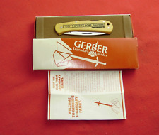 GERBER 6006 CLASSIC LST Single Blade Lockback Knife 1981-1985 Box Insert Unused picture