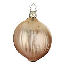 Inge Glas German Glass Onion Christmas Tree Ornament FREE BOX 3.6 Inch picture
