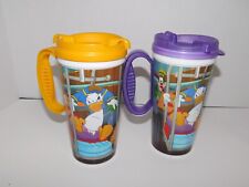 Walt Disney World Resort Parks 2 Rapid Fill Refillable Travel Mugs Cup & Lid picture