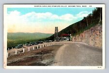 Mohawk Trail MA-Massachusetts, Hairpin Curve, Stamford Valley Vintage Postcard picture