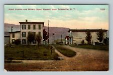 Fultonville NY, Hotel Charles & Miller's Store, New York c1910 Vintage Postcard picture