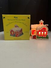 1988 Aldon Illuminated Christmas Musical Lakeshore School House with Box picture