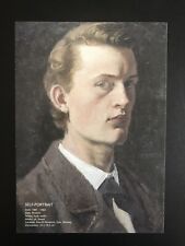 POSTCARD UNPOSTED- EDVARD MUNCH (1863-1944)- SELF-PORTRAIT, c. 1881-1882 picture