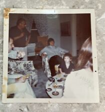 ORIGINAL 3.5”X3.5” PHOTO 1975 WITH BUCKY DENT AT A HOUSE PARTY IN CHICAGO picture