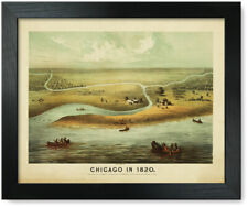 Framed Print: Chicago In 1820 picture