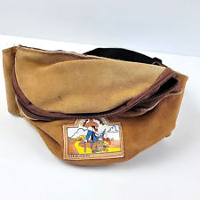 Vintage 90s Six Flags Warner Bros Leather Fanny Pack Tweety Bird Sylvester Cat picture