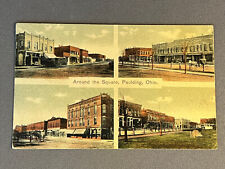 Ohio, OH, Paulding, Four Views Around The Square, PM Dupont 1909 picture
