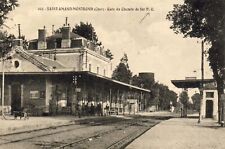 CPA 18 BERRY Dear SAINT-AMAND-MONTROND Gare du Chemin de Fer Voyageurs 1916 picture