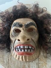 Vintage Ben Cooper Hairy Scary Mask Hand Rooted Hair picture