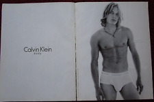 2002 CALVIN KLEIN Men's Underwear Briefs Print Ad ~ Actor & Model TRAVIS FIMMEL picture