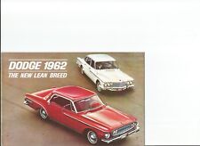 Original 1962 Dodge Dealer Sales Brochure, catalog picture