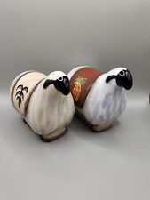 Sheep Salt & Pepper Shakers Sheep with Pineapple & Palm Tree Salt Pepper Holder picture