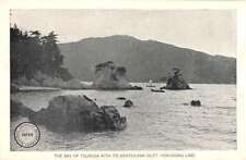 Tsuruga Fukui Japan Bay Bentenjima Islet Hokuroku Line Antique Postcard K68488 picture