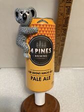 4 PINES DOWN UNDER APLE ALE KOALA ON A CAN draft beer tap handle. AUSTRALIA picture