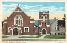 Episcopal Church Emporia Kansas KS 1930 Postcard picture