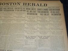 1906 SEPTEMBER 27 THE BOSTON HERALD - HEARST NAMED FOR GOVERNOR - BH 97 picture