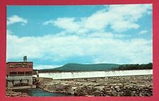 Postcard Holyoke Massachusetts Dam Water Power Company c1960 Hadley Falls picture