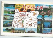 Greetings from Oregon Postcard Folder 12 Views Vintage 1975 Post Date Souvenir picture
