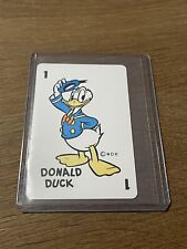VINTAGE WALT DISNEY 1960s DONALD DUCK CARD GAME PLAYING CARD RARE DISNEYANA picture