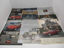 Vintage Car Magazine Ads Lancia Zagato Dodge Mazda Triumph TR7 Jeep Renegade Jag picture