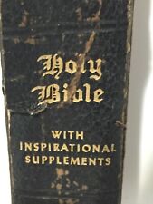 1944 Holy Bible with inspirational Supplements Christian Vtg Mid 20th Century picture