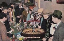 Postcard Gamblers Playing Roulette Reno Nevada NV picture