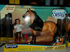 BREYER HORSE- DREAMWORKS SPIRIT RIDING FREE - #9203 -NIB -SPIRIT & LUCKY DOLL  picture