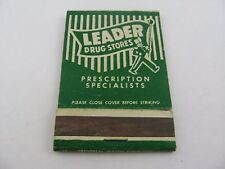 Vintage Matchbook: Leader Drug Stores picture