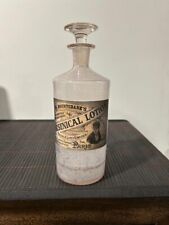 Apothecary Bottle Circa Early 1850s With Handcrafted Label picture