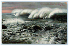 1909 The Wild Horses Foam and Fret Rapholette Tuck Art Levant Smyrna Postcard picture