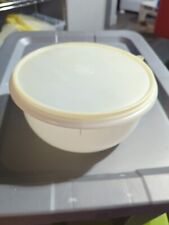 VINTAGE TUPPERWARE #272 MIXING BOWL WITH LID Sheer Clear White picture