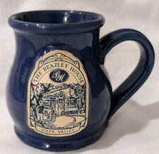 Deneen Pottery The Beazley House Napa Valley Blue Drip EUC Handthrown Coffee Mug picture